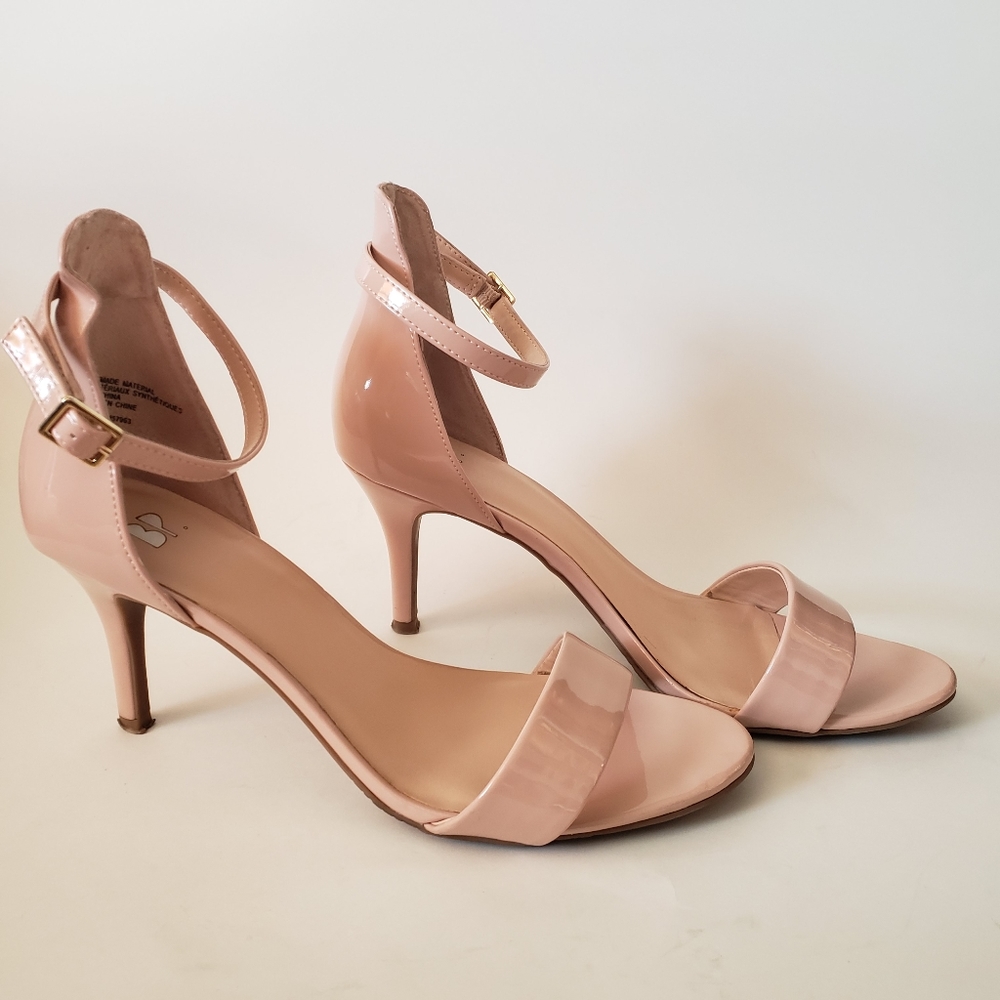 BP. Patent Leather Strappy Ankle Heels
